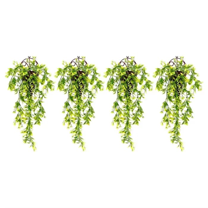 Lot de 4 guirlandes de lierre artificiel avec protection anti-UV pour la maison, le jardin et les dé