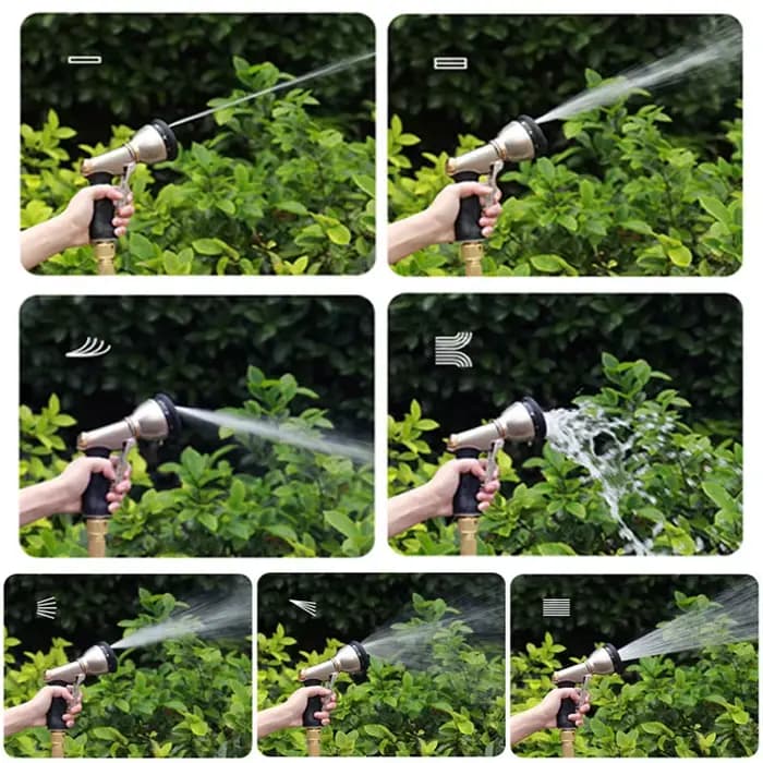 Tuyau d'Eau de Jardin à Haute Pression, Flexible et Extensible, pour Jardin, Ferme, Irrigation, Lava