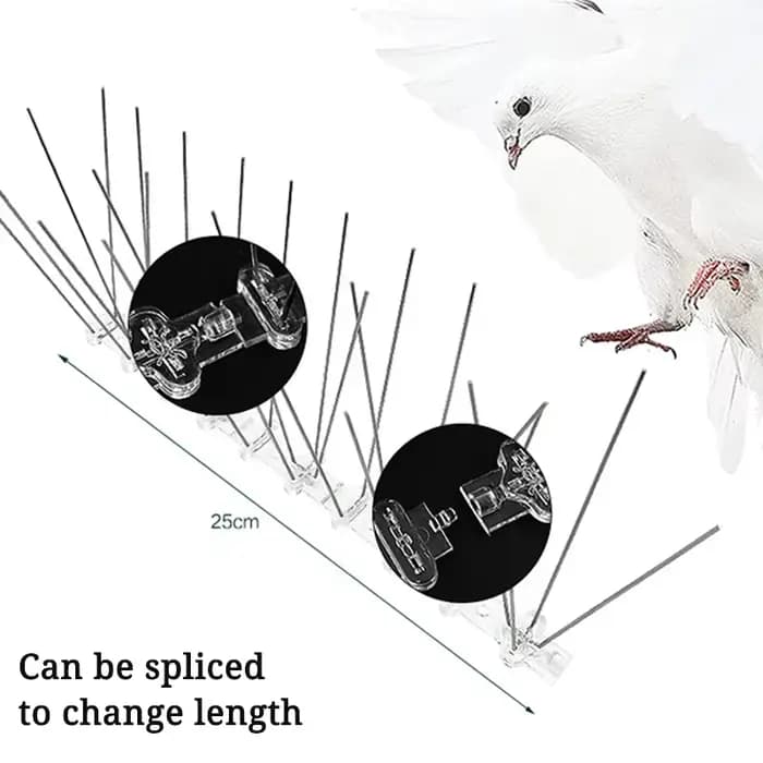 Nouveau Kit d'épines anti-oiseaux et anti-pigeons pour balcon en acier inoxydable