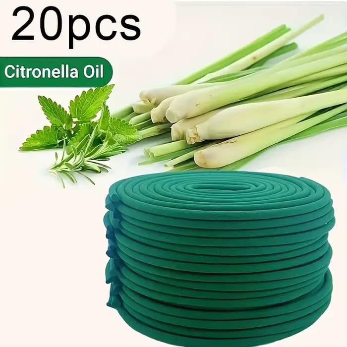 20/40 pièces de bobines de citronnelle naturelle-bâtons d'aromathérapie d'extérieur longue durée, ad