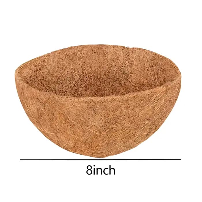 Doublure de panier de coco 14/16 naturel pour jardinières, doublures AMP rondes, doublure de remplac