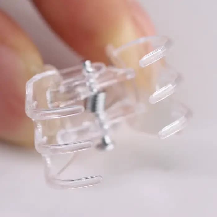 20-100 pièces Clips de plantes de jardin transparents en plastique transparent 6 griffes orchidée pi