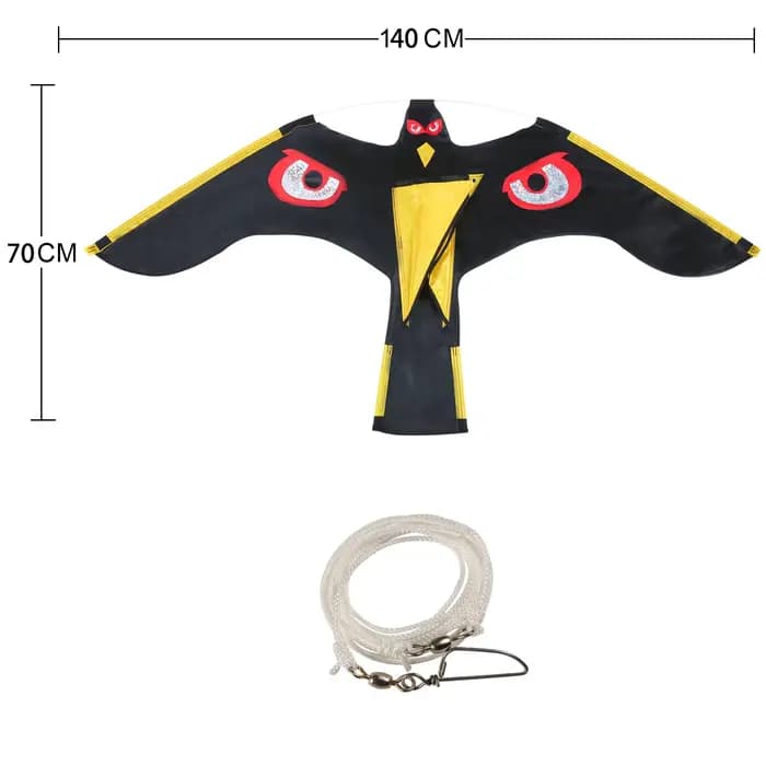 Répulsif pour oiseaux, faucon volant, cerf-volant, épouvantail, décoration extérieure, lutte antipar