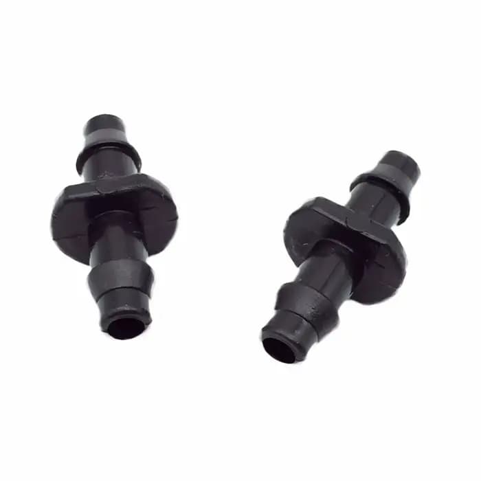 Connecteur barbelé droit de 1/4 pouces, Double barbe pour tubes de 4/7mm, connecteur de tuyau d'arro