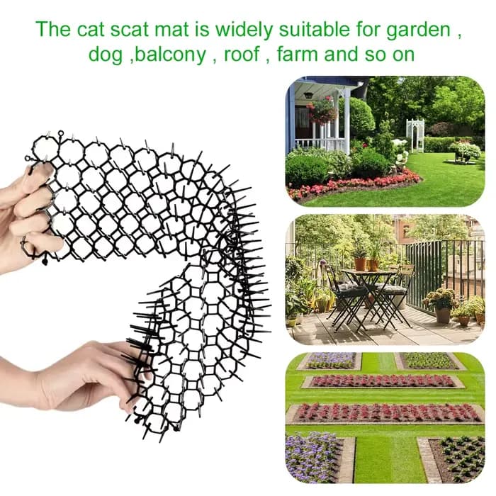Bande de pincettes de jardin, 6/10 pièces, tapis de dissuasion répulsif pour chat, bandes de pinceme