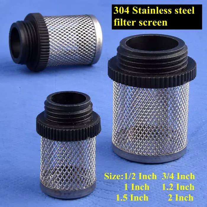 Filtre de pompe à eau en acier inoxydable, filtre de tuyau d'irrigation de jardin, écran de filtre p