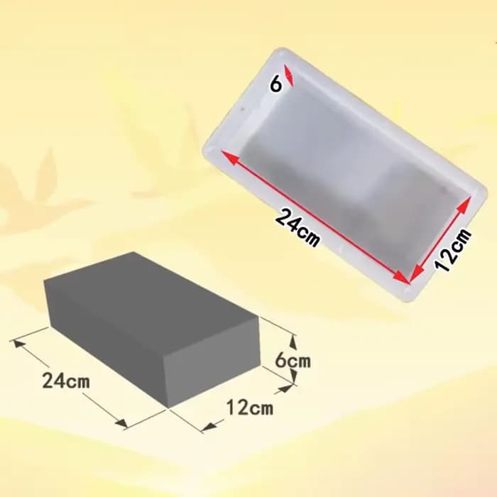 Moule en brique de pavage bricolage, fabricant de marche en forme de rectangle, fabricant de chemin 