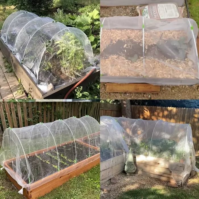 Cerceaux de jardin pour bricolage, tunnel de croissance, cadre de support en fibre violette, cerceau
