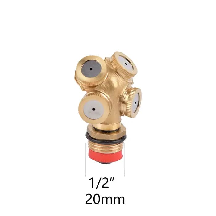 Buse de pulvérisateur de jardin en laiton avec trou de maille de filtre, arroseur d'eau d'irrigation