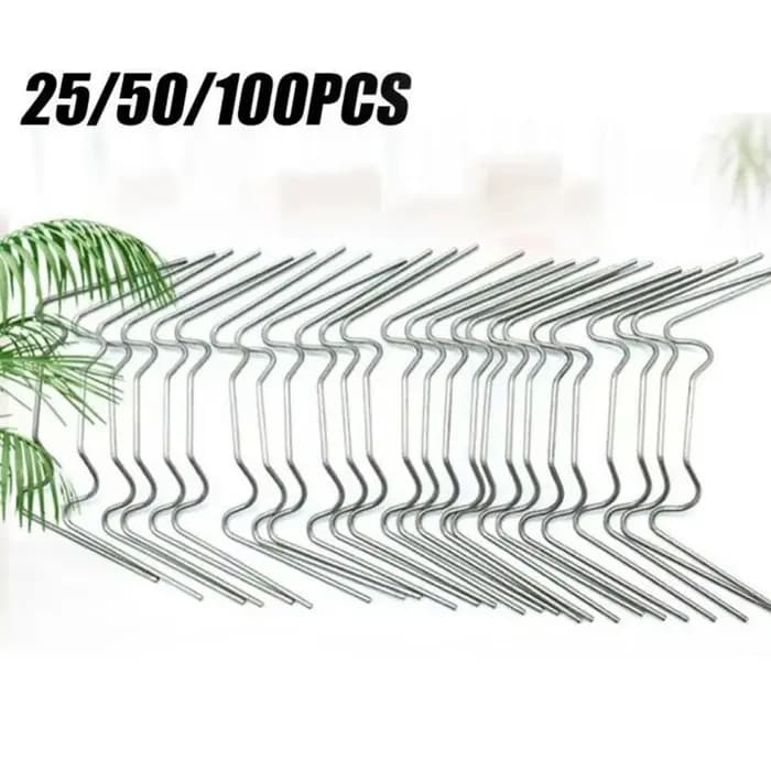 Pinces de fixation pour serre en acier, 100/50/25 pièces, fil à ressort, pour vitrage, cadre en verr