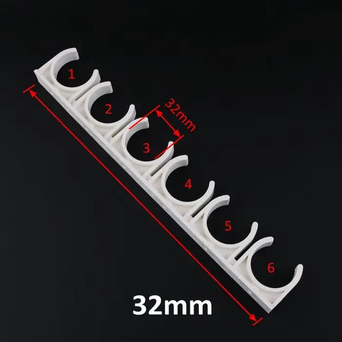 Collier de serrage pour tuyau d'eau, 2 pièces, 16mm 20mm, crochet de support de tuyau en PVC PPR, cl