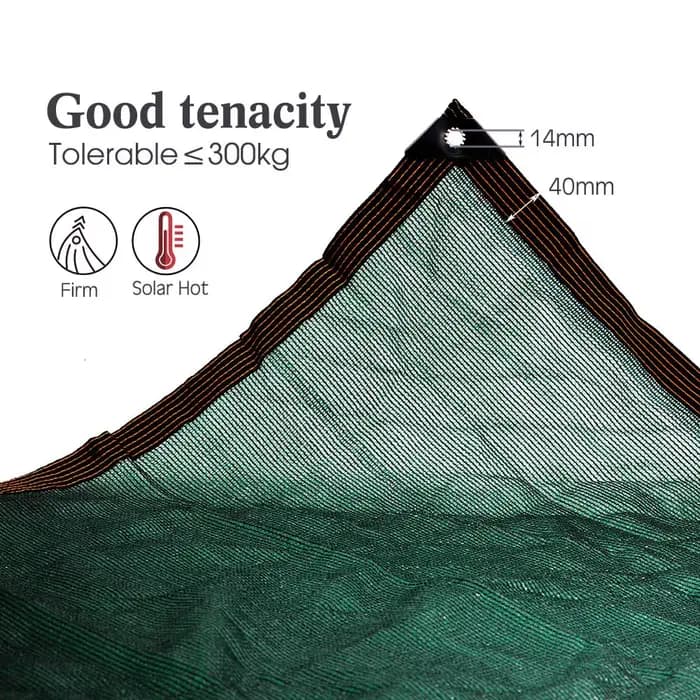 Filet d'Ombrage Rapide Vert Foncé HDPE Anti-UV, Pare-Soleil, Maille d'Ombre de Jardin pour Clôture d