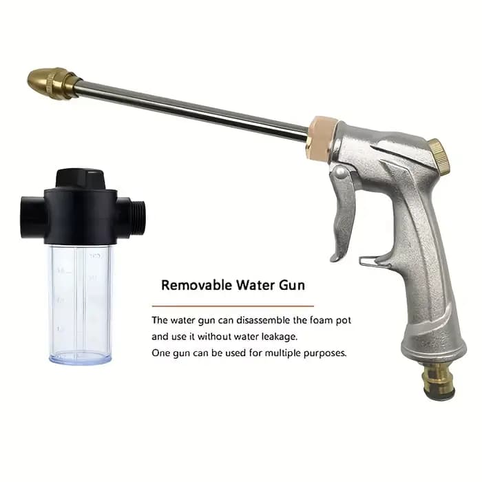 Buse de tuyau d'eau de jardin, buse d'irrigation de pelouse, pistolet à eau de lavage de voiture à h
