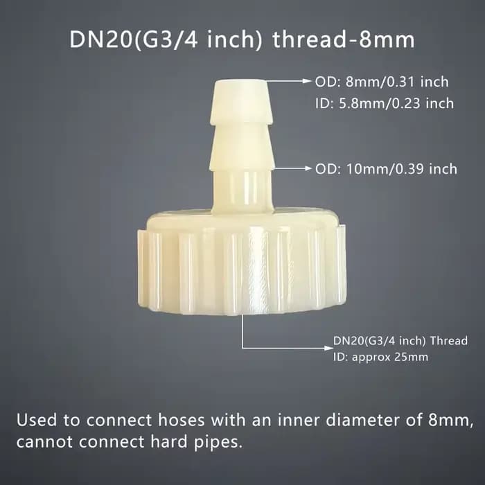 Connecteur de tuyau femelle G3/4 pouces DN20, filetage intérieur, accessoires de pompe à eau, raccor
