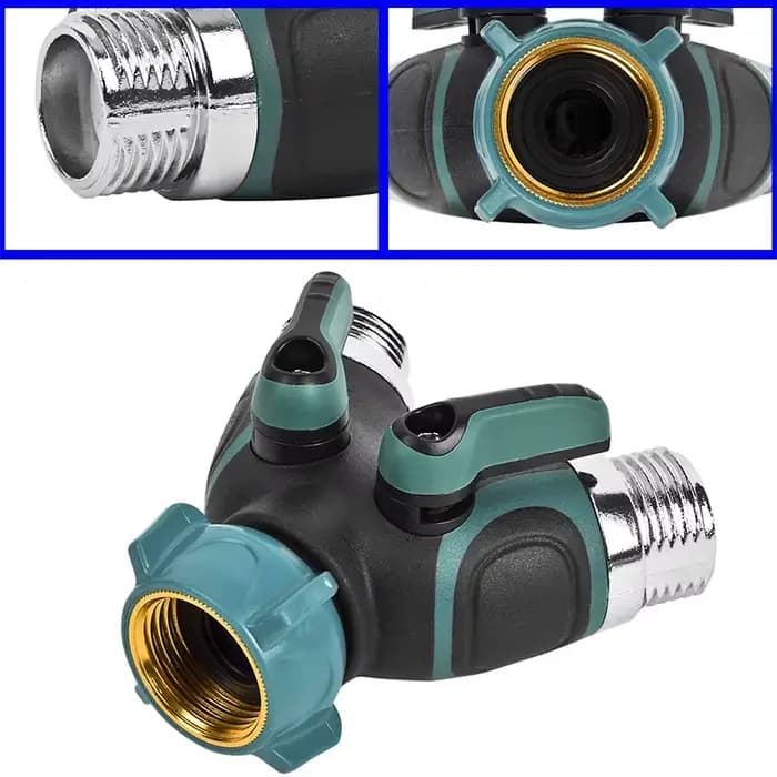 Mathiateur de tuyau d'arrosage de type Y, robinet de jardin, distributeur de connecteur, 2 voies, 3/