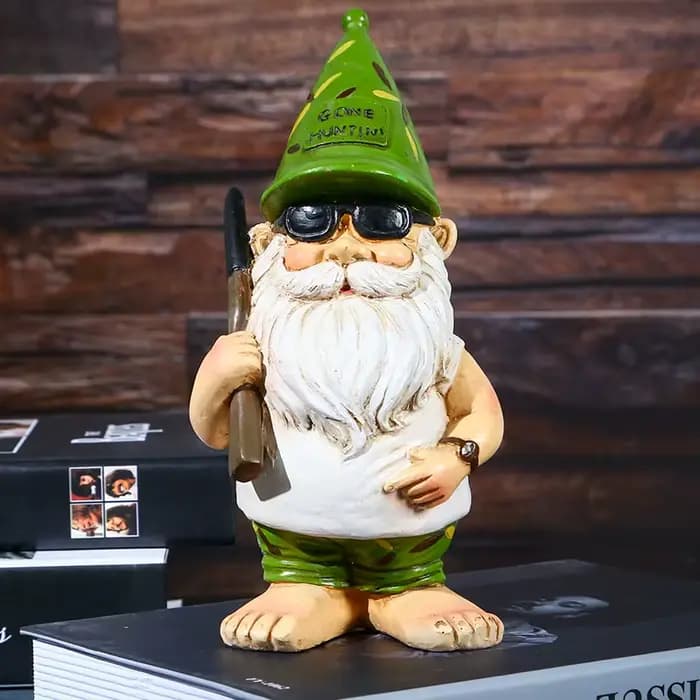 Statue de Gnome de jardin en résine, mignon, Zen, vilain, drôle, nains, magasin, ornements de pelous