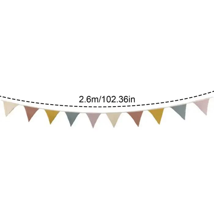 Fanion bannière drapeaux pépinière banderole bannière drapeaux lavable coton tissu Triangle fanion g