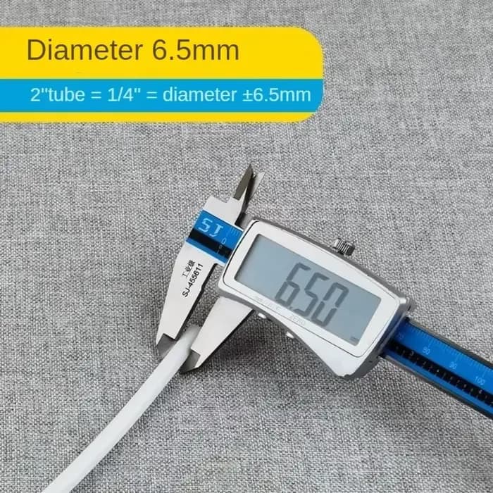 Tuyau flexible en PE blanc pour système de filtre à eau RO, 1/4 en effet, 3/8 en effet, 5-50m, 16,5 