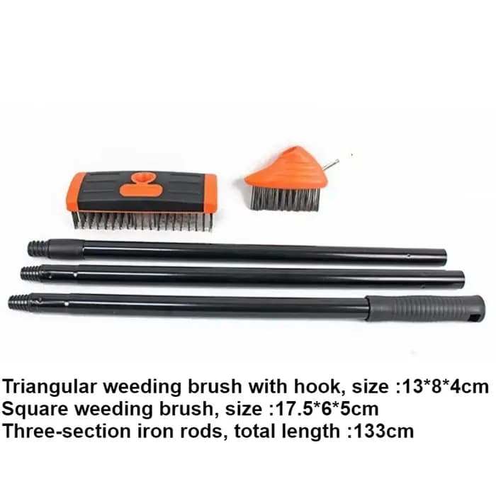 Outil d'élimination des mauvaises herbes, brosse, Kit d'outils de nettoyage de jardinage, ensemble d