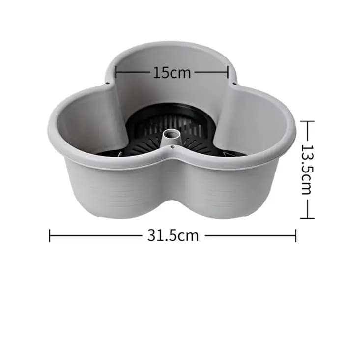 Jardinière verticale empilable multi-niveaux en plastique avec roulettes mobiles pour fraises