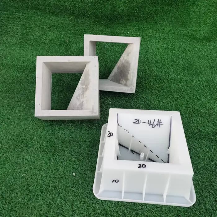 Moule creux en plastique pour ciment, 20x20x6cm, pour brique, fond de grille, décoration murale, fen