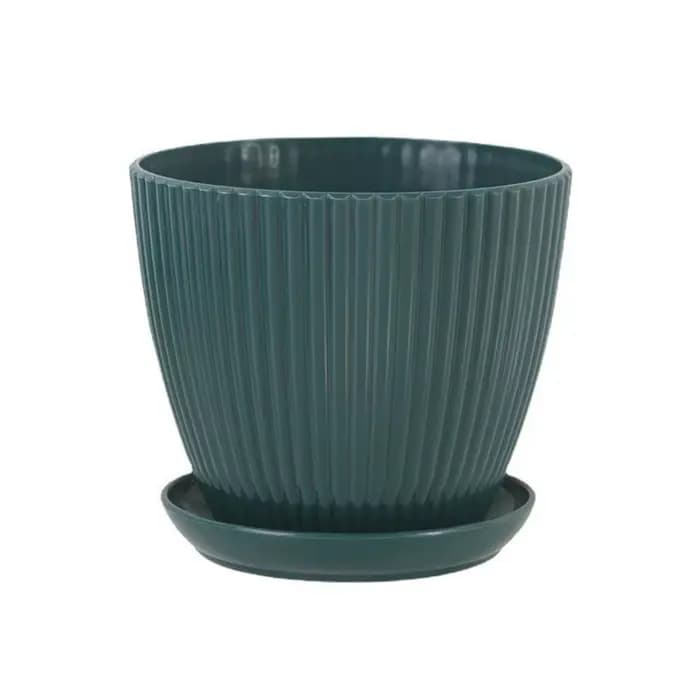 Pot de fleurs minimaliste, pot de plantes vertes, pots de fleurs avec plateaux, pots de bureau pour 