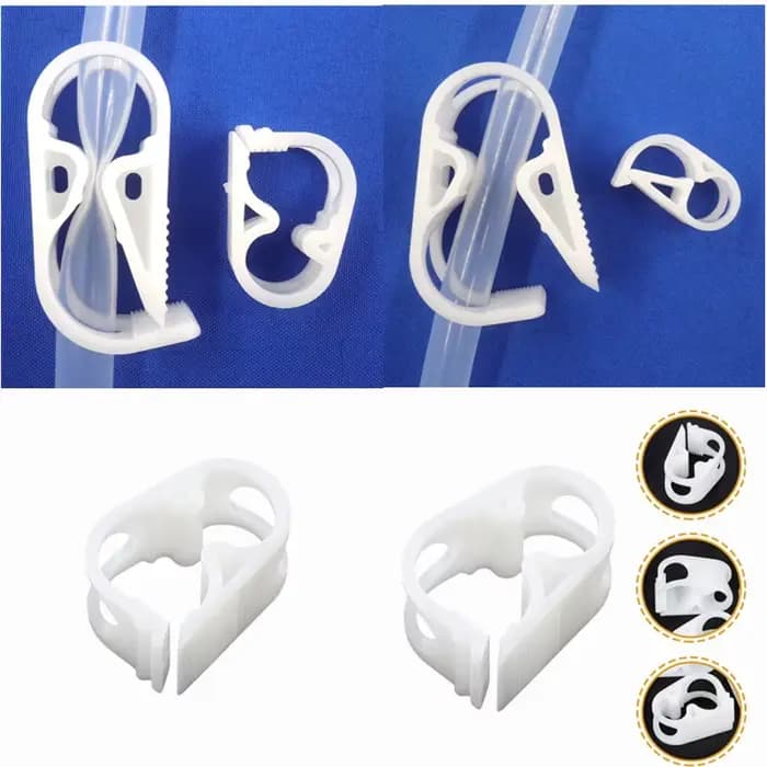 Collier de serrage en plastique Robert pour tuyau, contrôle de débit, arrêt d'eau, réglable, médical