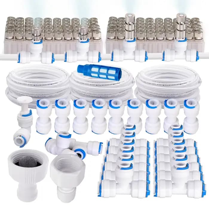 Connecteur rapide de Tube PE blanc de 6mm, raccords à dégagement rapide de 1/4 pouces pour purificat