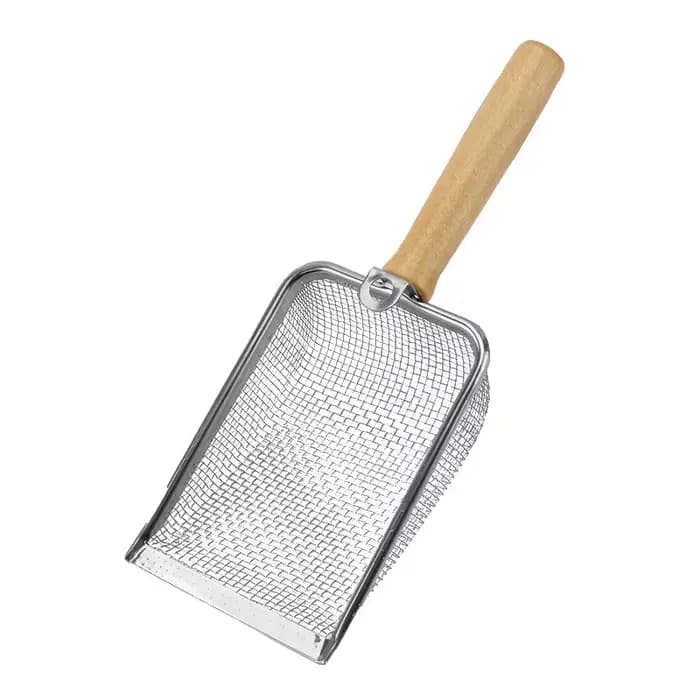Pelle tamiseur en acier inoxydable, tamis de jardin pour mélange de potting, outil de jardinage susp