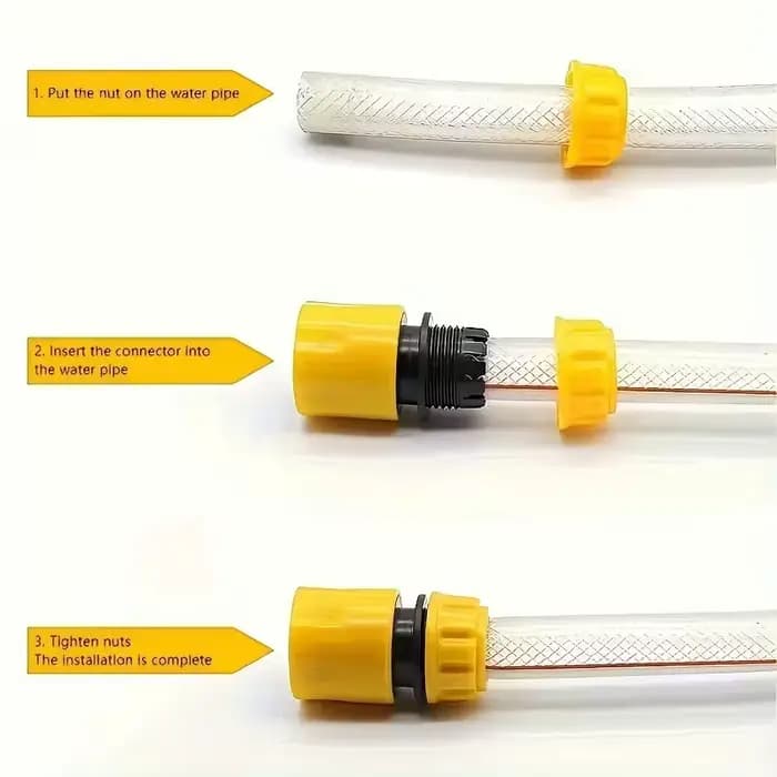 Adaptateur de tuyau d'arrosage à connexion rapide, connecteur Double mâle de 1/2 pouces pour système