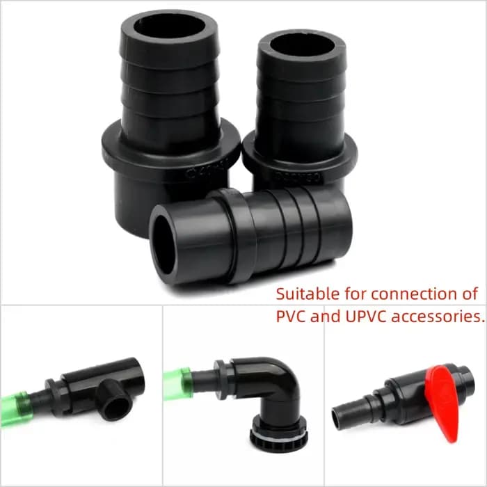 Connecteur pagode en PVC, diamètre extérieur 20/25/32/40/50/63 à 8~60mm, adaptateur de tuyau d'irrig