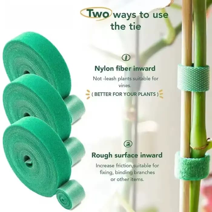 Bande de Support pour plantes en Nylon, attache de câble de fixation auto-adhésive pour plantes de j
