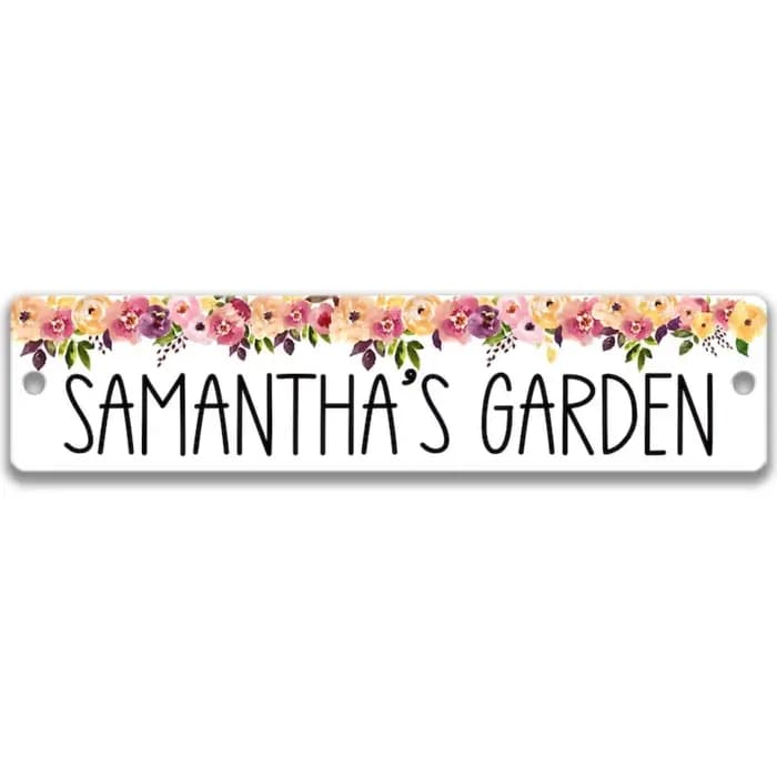 Panneau de jardin personnalisé personnalisé – Panneau de porte/plante personnalisé pour jardin, cade