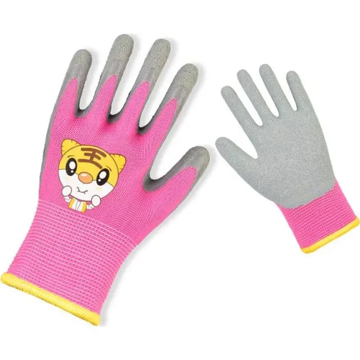 Gants de jardinage antidérapants pour enfants, durables et respirants, à motif animal, pour ramasser