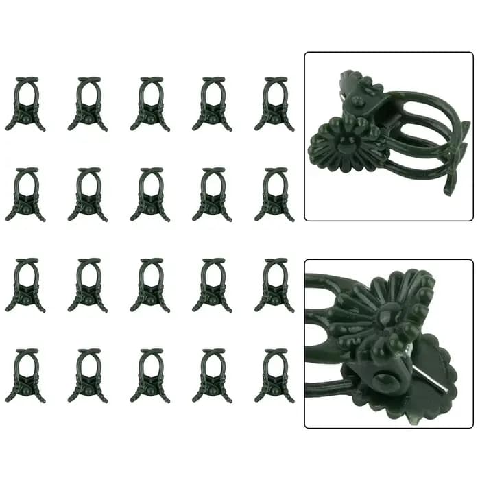 20 pièces orchidée tige pince plante Support vigne Clips en plastique fleur grandir branche pinces j
