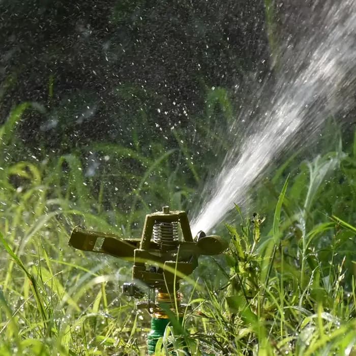 Arroseur de pelouse de jardin avec support de buse, arroseur d'eau rotatif en alliage de zinc, buses