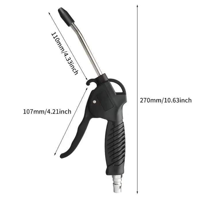 Pistolets à soufflage d'air avec buse d'air réglable en laiton, outils d'air, accessoires de compres