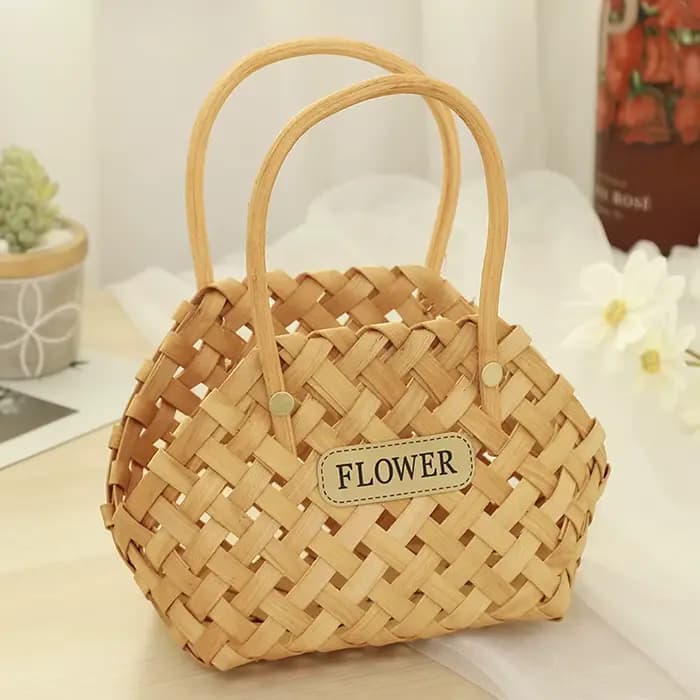 Panier fille paniers en osier paniers en osier ou bambou Cachepot pour fleurs panier en bambou panie