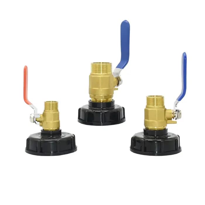 Adaptateur de réservoir IBC S60 x 1/2 3/4, connecteur fileté de 1 pouce, raccord de réservoir de Val