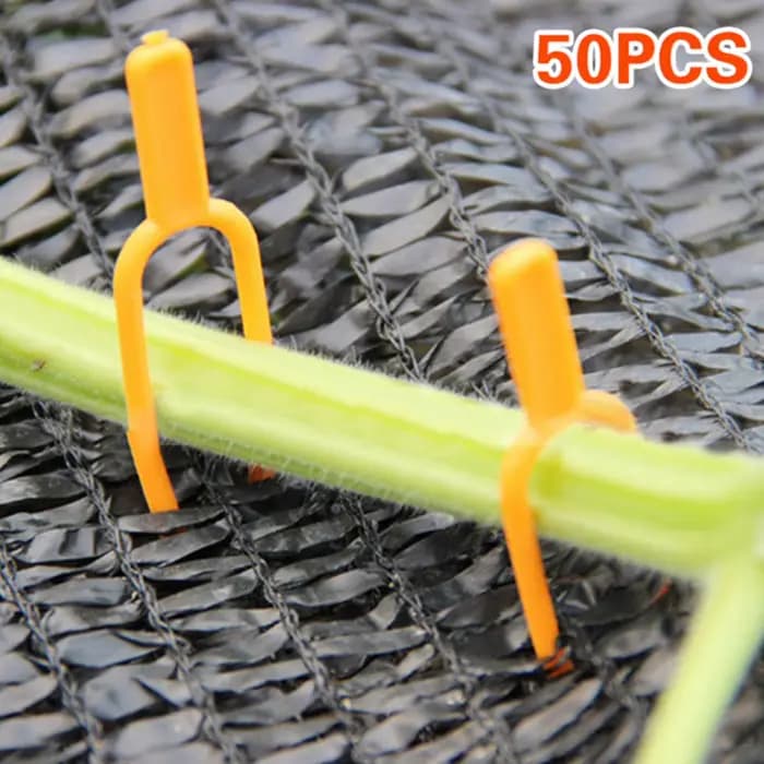 50 Pièces de Pinces de Fixation en Plastique pour Plantes de Jardinage, Agricoles, Fleurs, Melons et