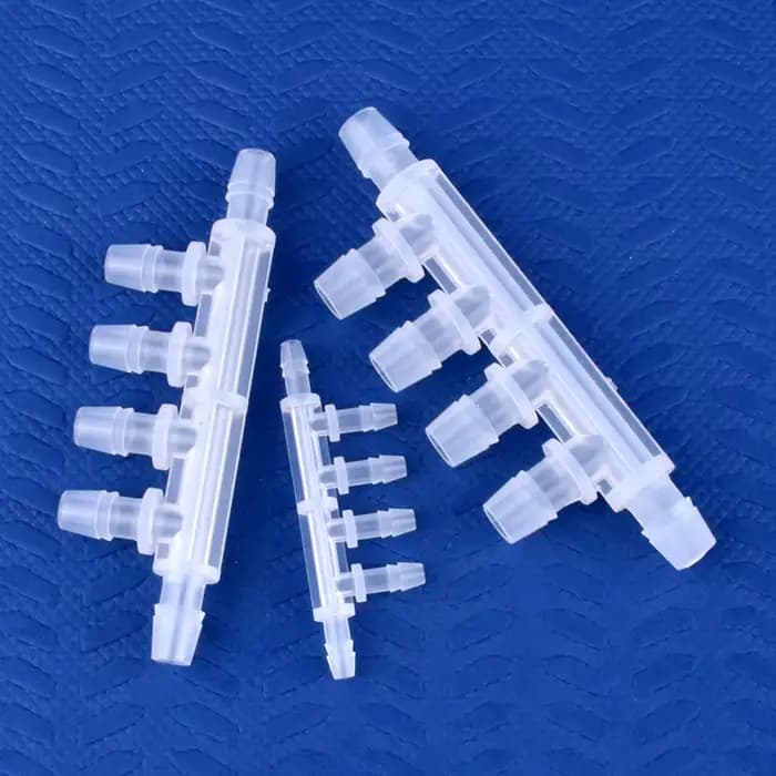 Connecteur de tuyau à 6 voies, diamètre égal, 5 ~ 200 pièces, 2.4 ~ 7.9mm, inverseur de gaz liquide,