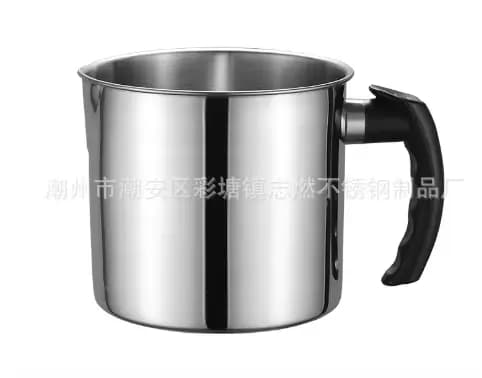 Pot Verseur de Grande Capacité pour Bougie, Accessoire d'Avertissement avec Poignée à Degré de Chale