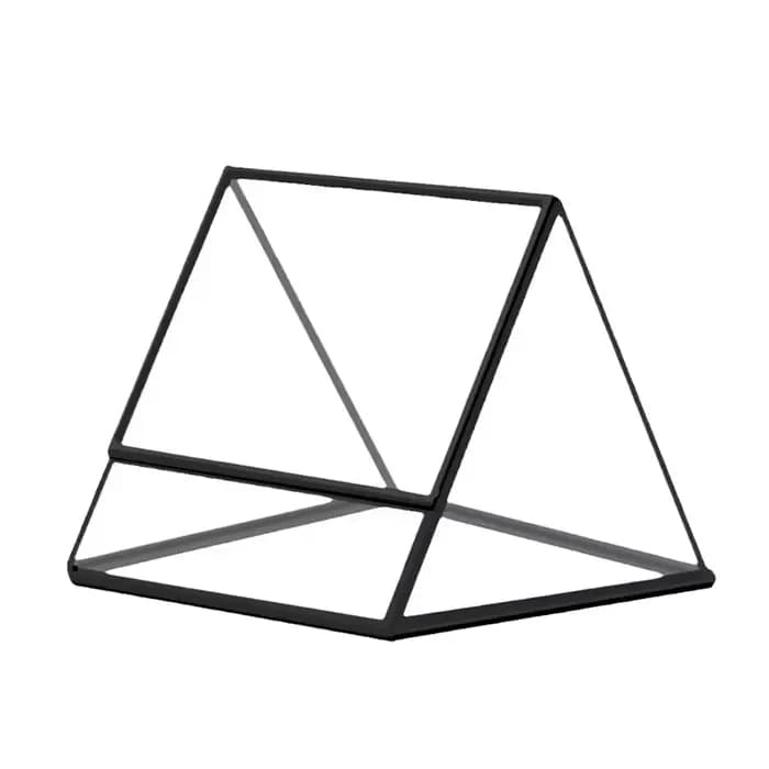 Mini terrarium écologique en verre pour forêt tropicale, mousse et fougères, carré, géométrique, min