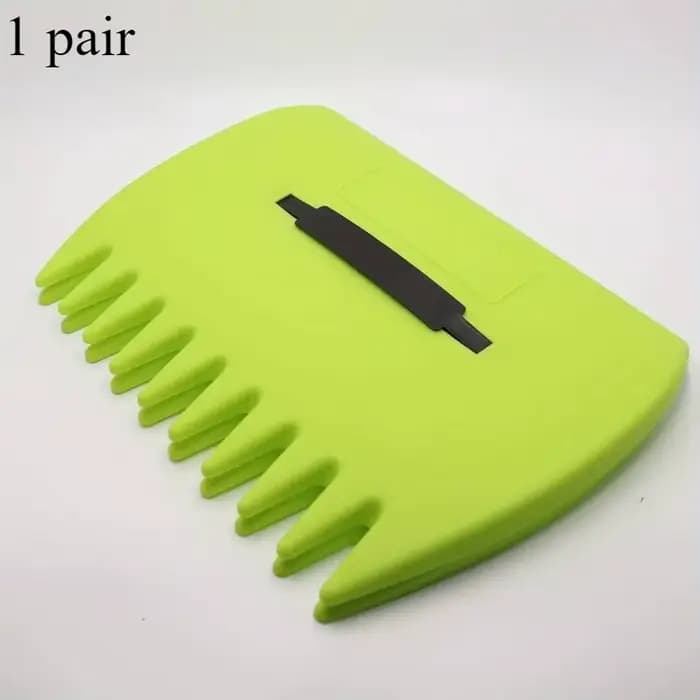 1 paire de râteaux à feuilles d'extérieur en plastique pour ramasser les feuilles, outil de nettoyag