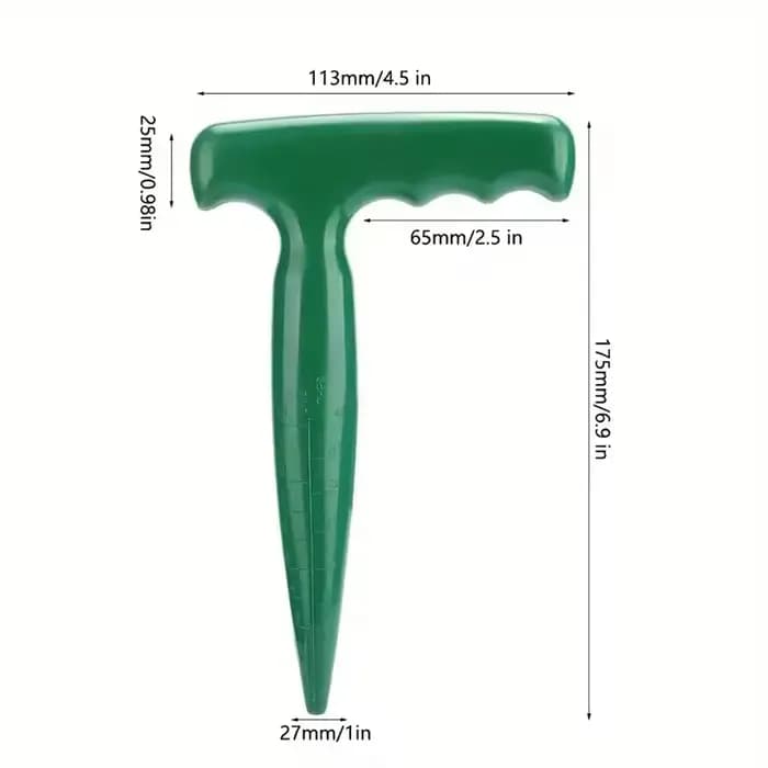 Perforateur de trous de jardin portatif, échelle claire, outils de plantation, outil de trous de cre