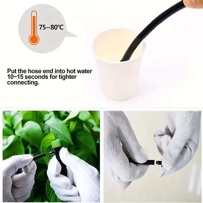 Émetteurs d'égouttement parfaits pour Tube PE, goutteurs d'irrigation à débit d'eau réglables à 360 