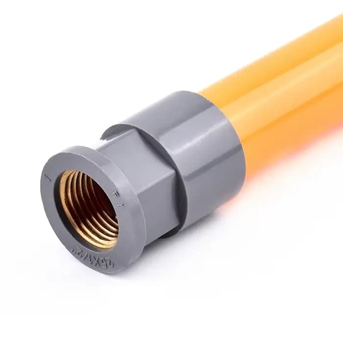 Joendoco-Douille de tuyau en cuivre PVC gris, filetage femelle, droit, d'argile de jardin, tube d'al