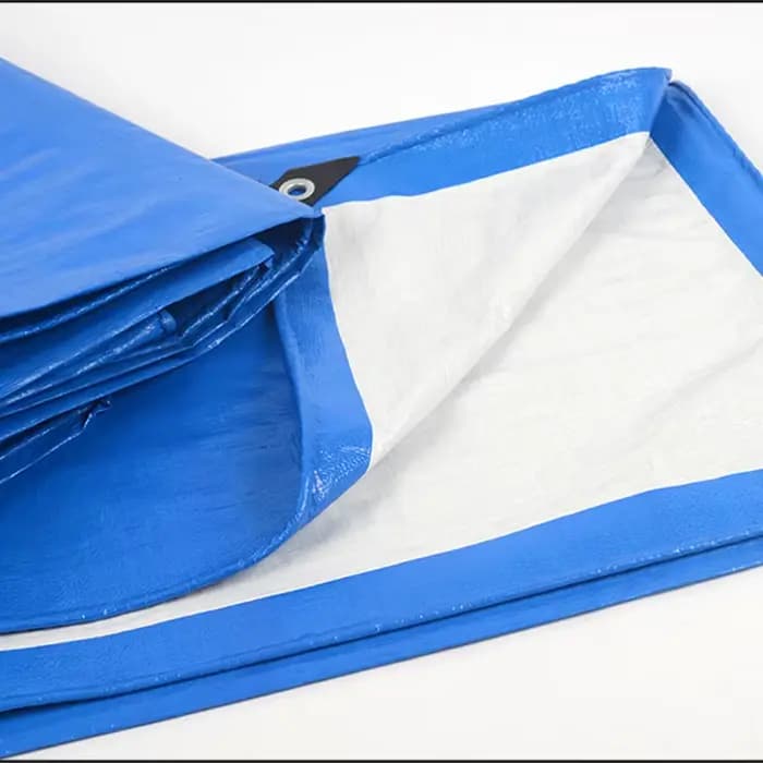 TarLII-Couverture en PE Bleu et Blanc pour Meubles de Jardin, Fleur, Étanche, Grill, Tente, Pet Hous