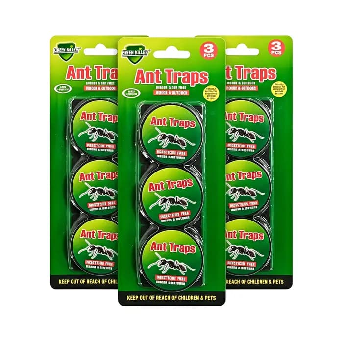 Piège à fourmis 9 pièces : Élimine les fourmis et leurs nids – Appât adhésif anti-fourmis pour la ma