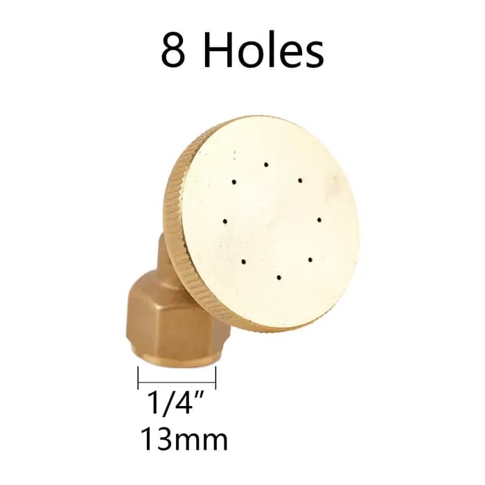 Buse de pulvérisateur de jardin en laiton avec trou de maille de filtre, arroseur d'eau d'irrigation